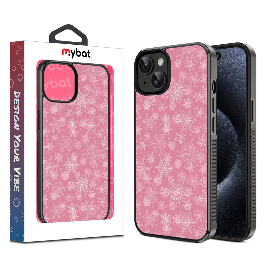 MyBat Design Lab Series Case for Apple iPhone 17e / 16e / 14 / 13 - Pink Snowflakes