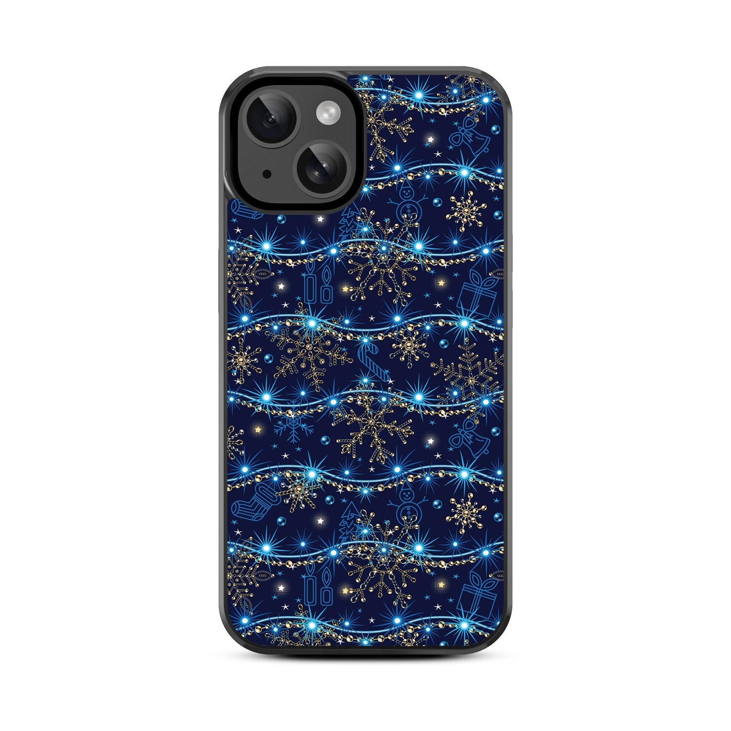 MyBat Design Lab Series Case for Apple iPhone 17e / 16e / 14 / 13 - Snowflake Twinkle