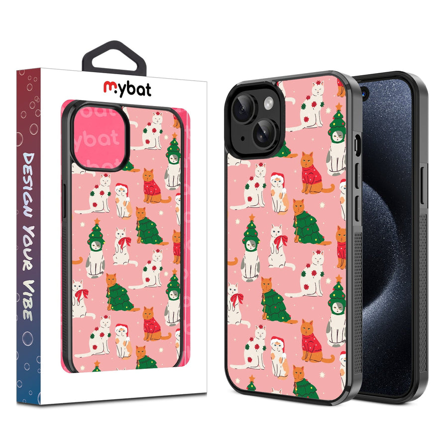 MyBat Design Lab Series Case for Apple iPhone 17e / 16e / 14 / 13 - Meowy Christmas