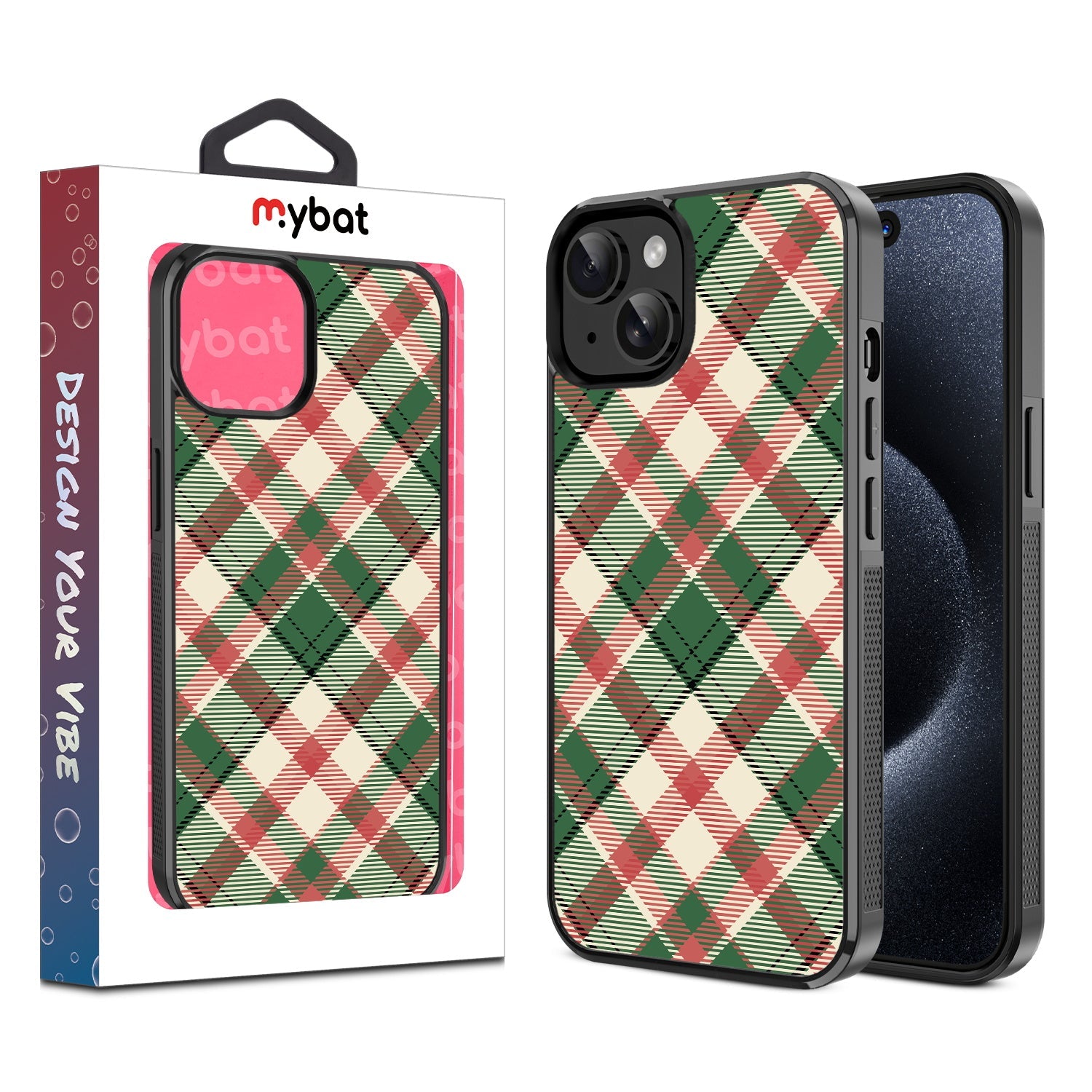 MyBat Design Lab Series Case for Apple iPhone 17e / 16e / 14 / 13 - Rustic Plaid