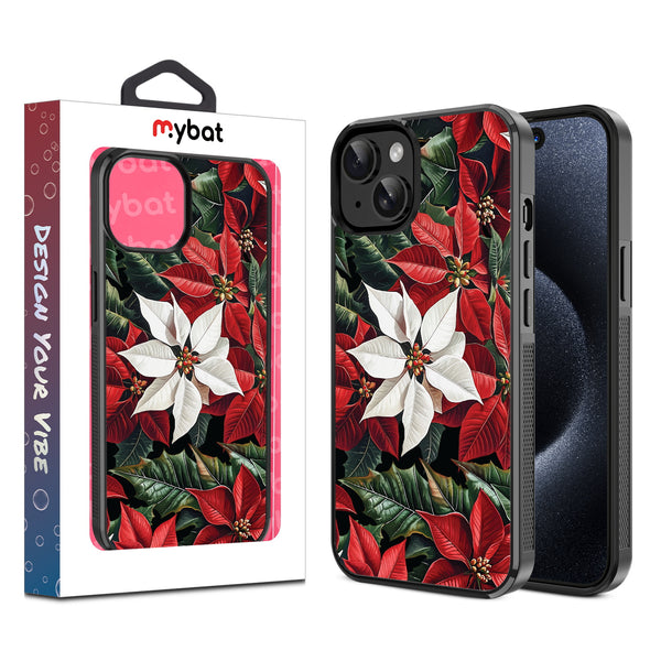 MyBat Design Lab Series Case for Apple iPhone 17e / 16e / 14 / 13 - Christmas Poinsettias - MIP14CSLESM301-1.jpg