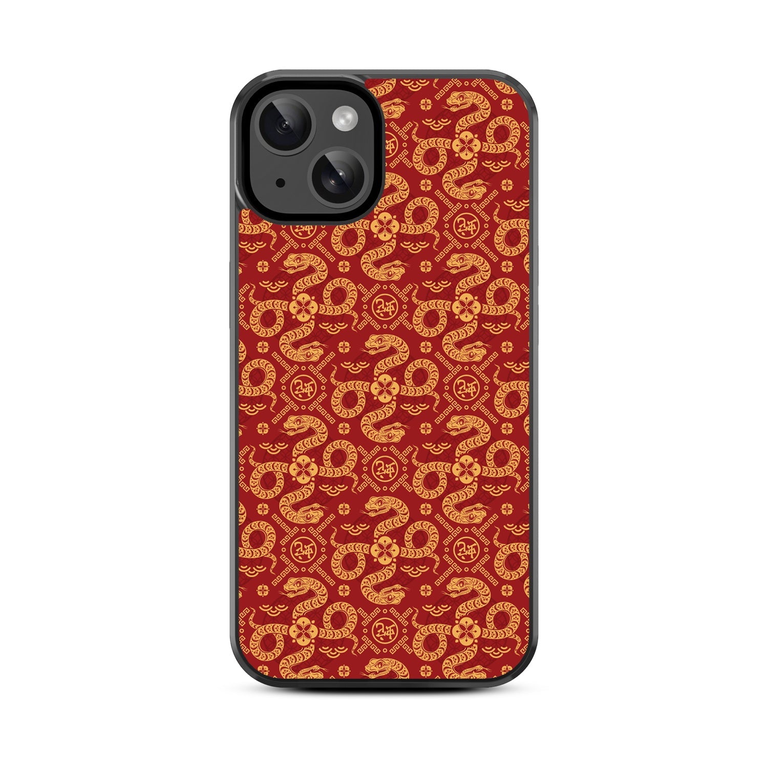 MyBat Design Lab Series Case for Apple iPhone 17e / 16e / 14 / 13 - Golden Snake Dance