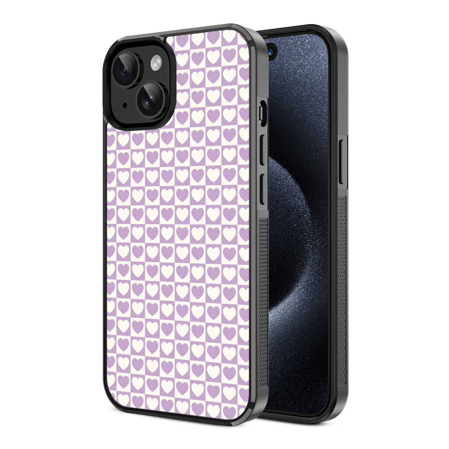 MyBat Design Lab Series Case for Apple iPhone 17e / 16e / 14 / 13 - Heart Grid - MIP14CSLESM339-2.jpg