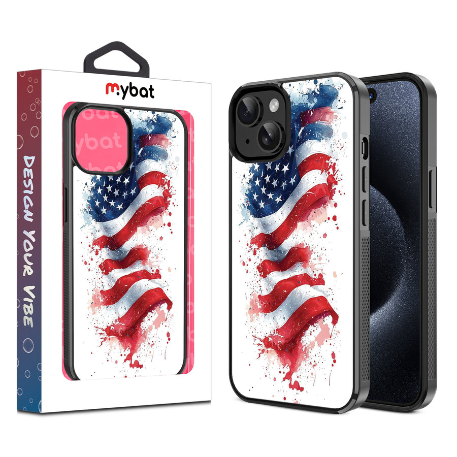 MyBat Design Lab Series Case for Apple iPhone 17e / 16e / 14 / 13  - Patriotic Flag Painiting - MIP14CSLESM346-1.jpg