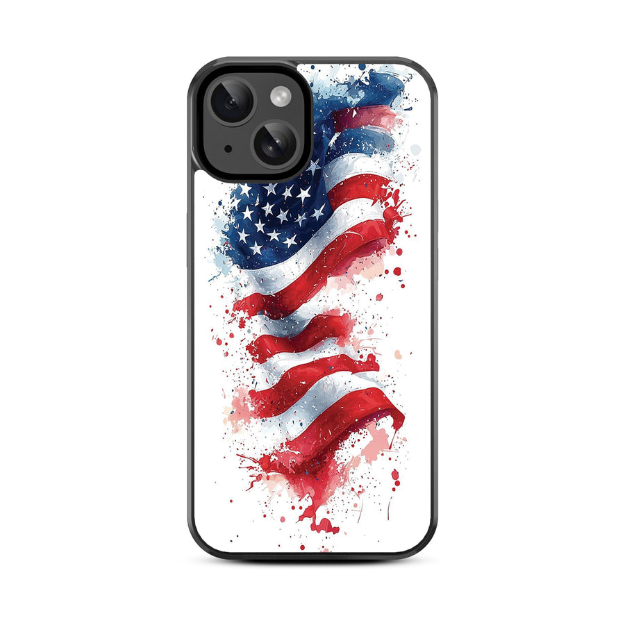 MyBat Design Lab Series Case for Apple iPhone 17e / 16e / 14 / 13  - Patriotic Flag Painiting - MIP14CSLESM346-3.jpg