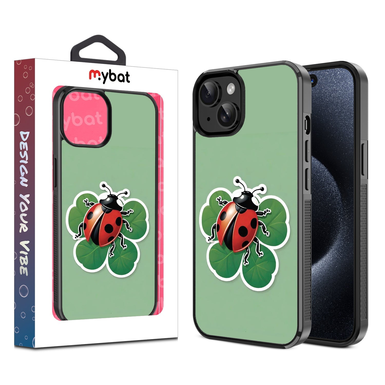 MyBat Design Lab Series Case for Apple iPhone 17e / 16e / 14 / 13  - Ladybug Luck