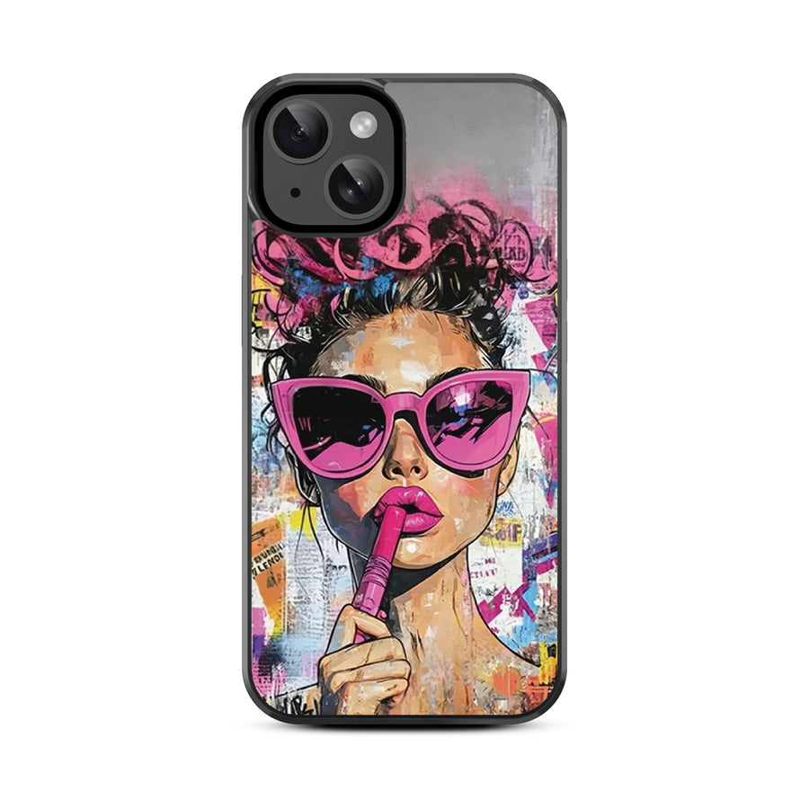 MyBat Design Lab Series Case for Apple iPhone 17e / 16e / 14 / 13  - Graffiti Girl - MIP14CSLESM383-3.jpg
