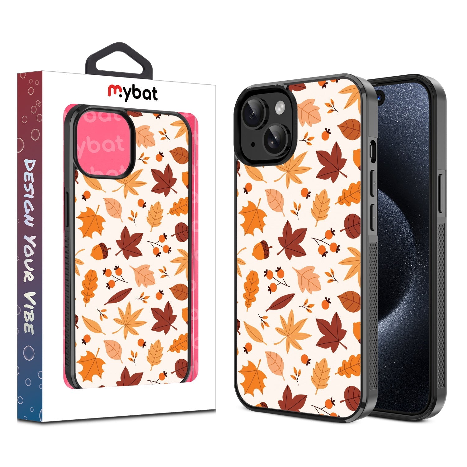 MyBat Design Lab Series Case for Apple iPhone 17e / 16e / 14 / 13  - Falling Leaves