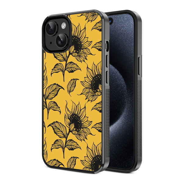 MyBat Design Lab Series Case for Apple iPhone 17e / 16e / 14 / 13  - Golden Sunflowers - MIP14CSLESM444-2.jpg