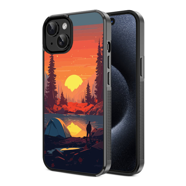 MyBat Design Lab Series Case for Apple iPhone 17e / 16e / 14 / 13  - Sunset Camp - MIP14CSLESM450-2.jpg
