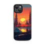 MyBat Design Lab Series Case for Apple iPhone 17e / 16e / 14 / 13  - Sunset Camp - MIP14CSLESM450-3.jpg