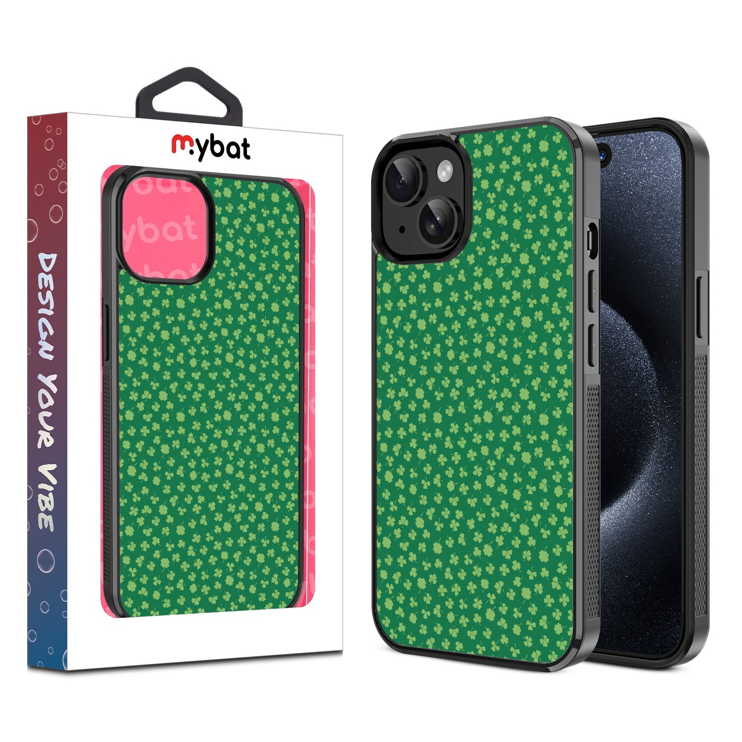 MyBat Design Lab Series Case for Apple iPhone 17e / 16e / 14 / 13 - Lucky Clover