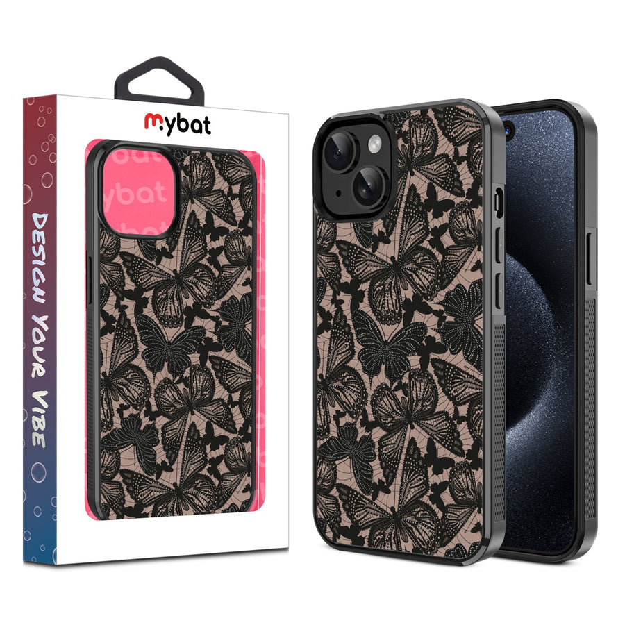 MyBat Design Lab Series Case for Apple iPhone 17e / 16e / 14 / 13 - Midnight Monarch