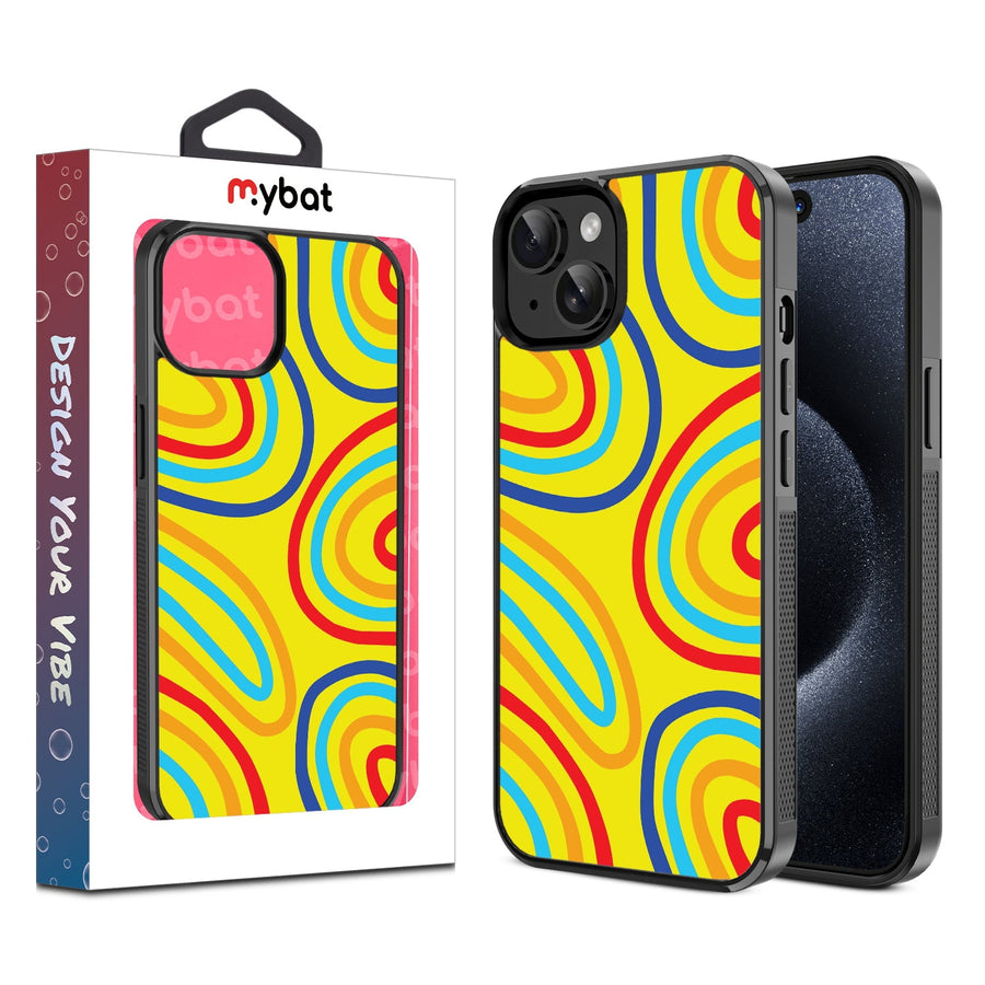 MyBat Design Lab Series Case for Apple iPhone 17e / 16e / 14 / 13 – Rainbow Waves