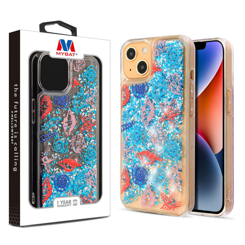 MyBat Quicksand Glitter Hybrid Protector Cover for Apple iPhone 14 Plus - Seashells - MIP14MCSGTMM022-1.jpg