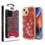 MyBat Quicksand Glitter Hybrid Protector Cover for Apple iPhone 14 Plus - Cherry
