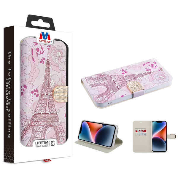MyBat MyJacket Wallet Diamond Series for Apple iPhone 14 Plus - Eiffel Tower - MIP14MPCMJD104-1.jpg