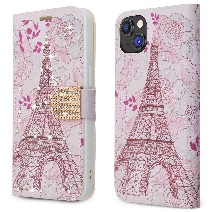 MyBat MyJacket Wallet Diamond Series for Apple iPhone 14 Plus - Eiffel Tower - MIP14MPCMJD104-5.jpg