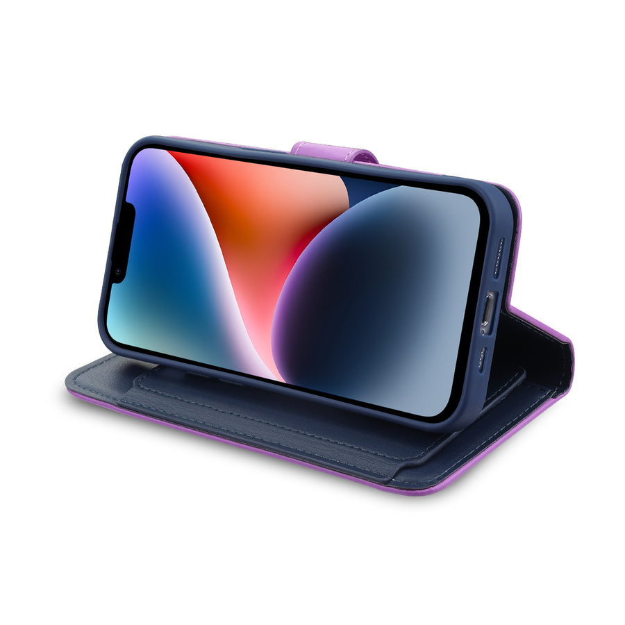MyBat MyJacket Wallet Xtra Series for Apple iPhone 14 Plus - Purple / Dark Blue - MIP14MPCMJG034-4.jpg