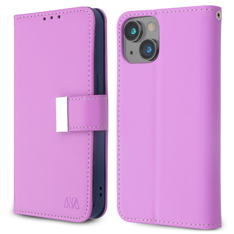 MyBat MyJacket Wallet Xtra Series for Apple iPhone 14 Plus - Purple / Dark Blue - MIP14MPCMJG034-6.jpg