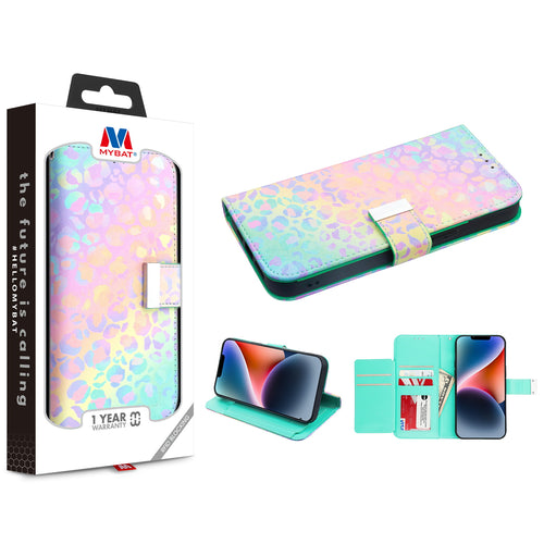 MyBat MyJacket Wallet Xtra Series with RFID Blocking for Apple iPhone 14 Plus - Holographic Leopard - MIP14MPCMJG094-1.jpg