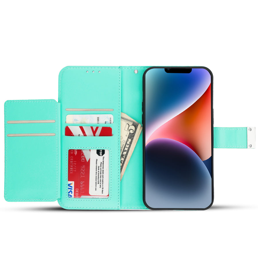 MyBat MyJacket Wallet Xtra Series with RFID Blocking for Apple iPhone 14 Plus - Holographic Leopard - MIP14MPCMJG094-3.jpg