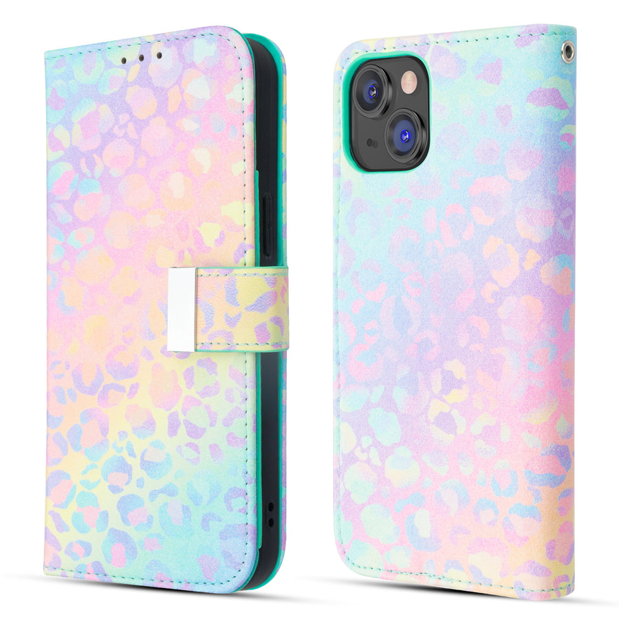 MyBat MyJacket Wallet Xtra Series with RFID Blocking for Apple iPhone 14 Plus - Holographic Leopard - MIP14MPCMJG094-6.jpg