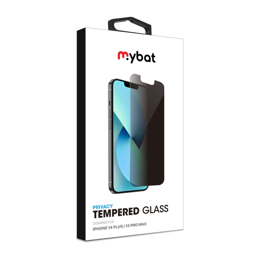 MyBat Privacy Tempered Glass Screen Protector (2.5D) for Apple iPhone 14 Plus / 13 Pro Max - Black - MIP14MSC67-6.jpg