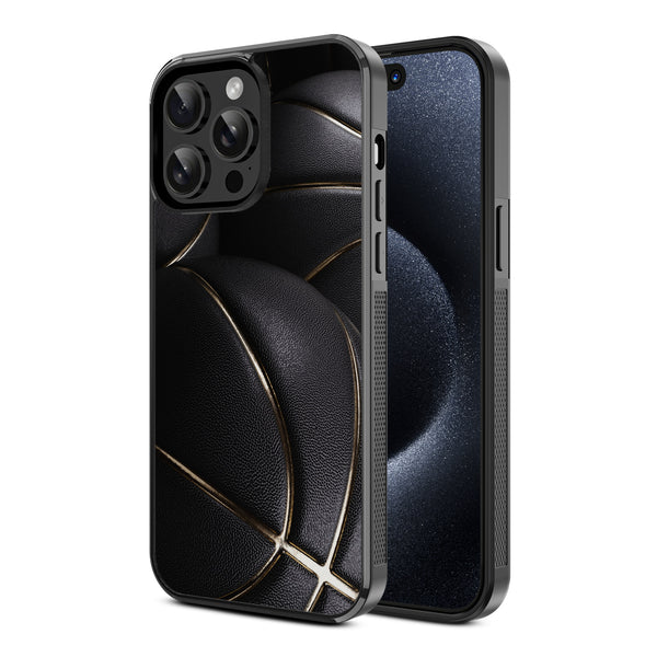 MyBat Design Lab Series Case for Apple iPhone 14 Pro (6.1) - Black Basketballs - MIP14PCSLESM090-2.jpg