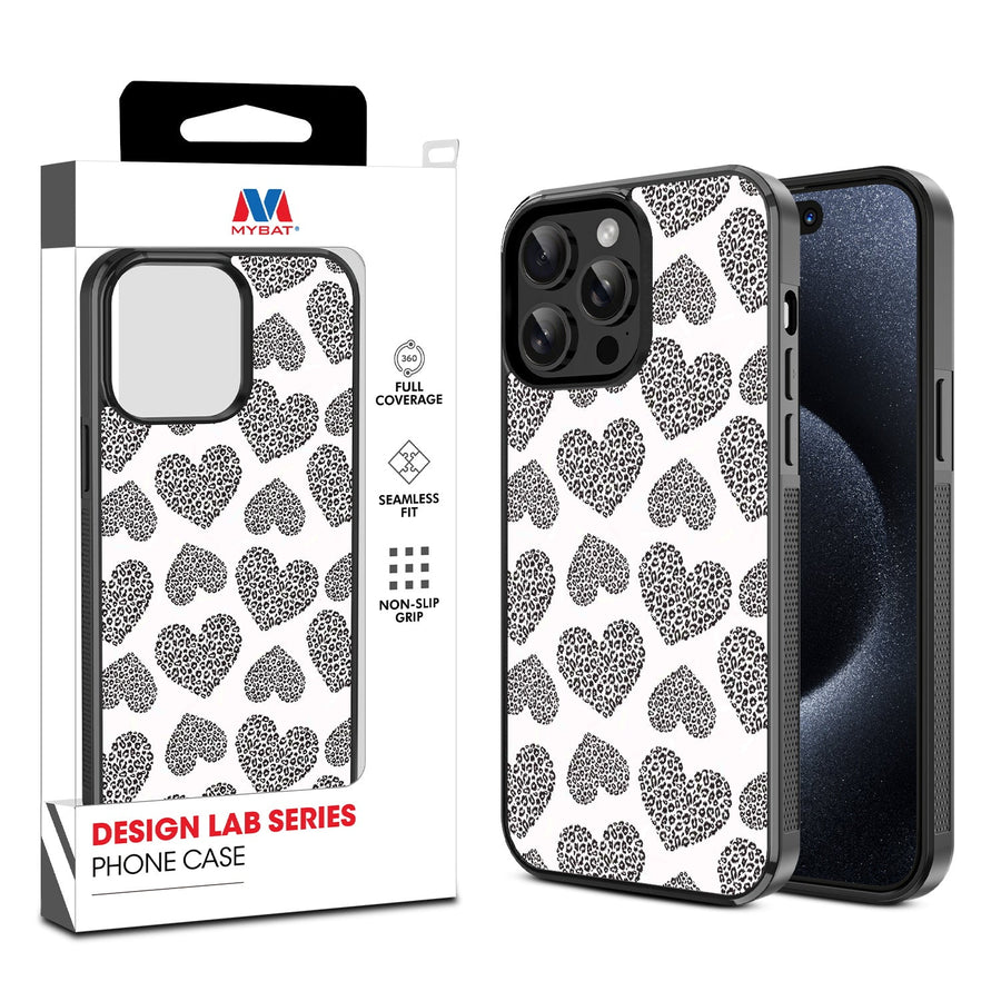 MyBat Design Lab Series Case for Apple iPhone 14 Pro (6.1) - Leopard Print Hearts