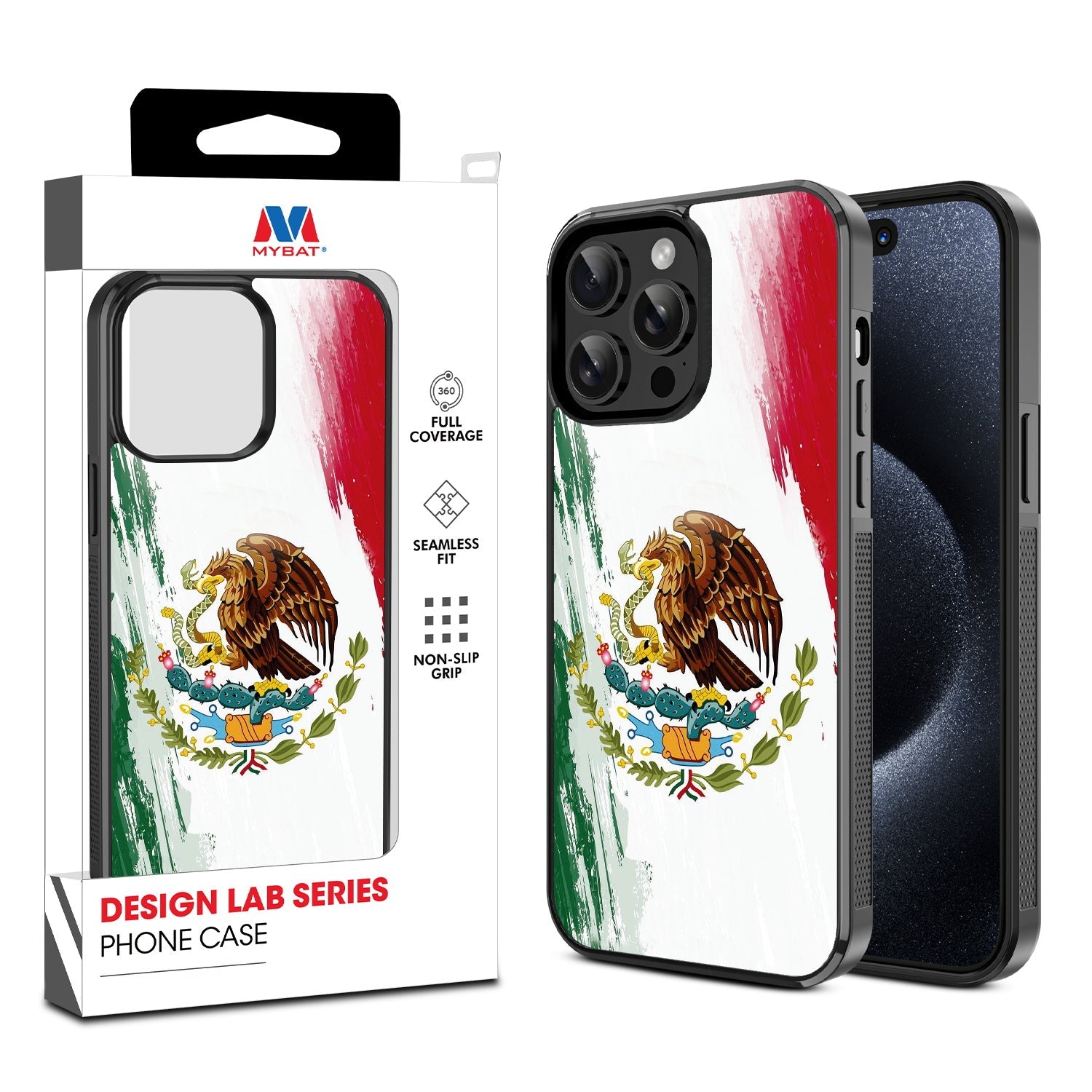 MyBat Design Lab Series Case for Apple iPhone 14 Pro (6.1) - Bandera de México