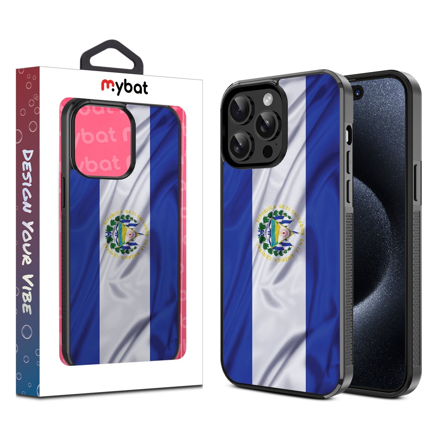 MyBat Design Lab Series Case for Apple iPhone 14 Pro (6.1) - El Salvador Flag