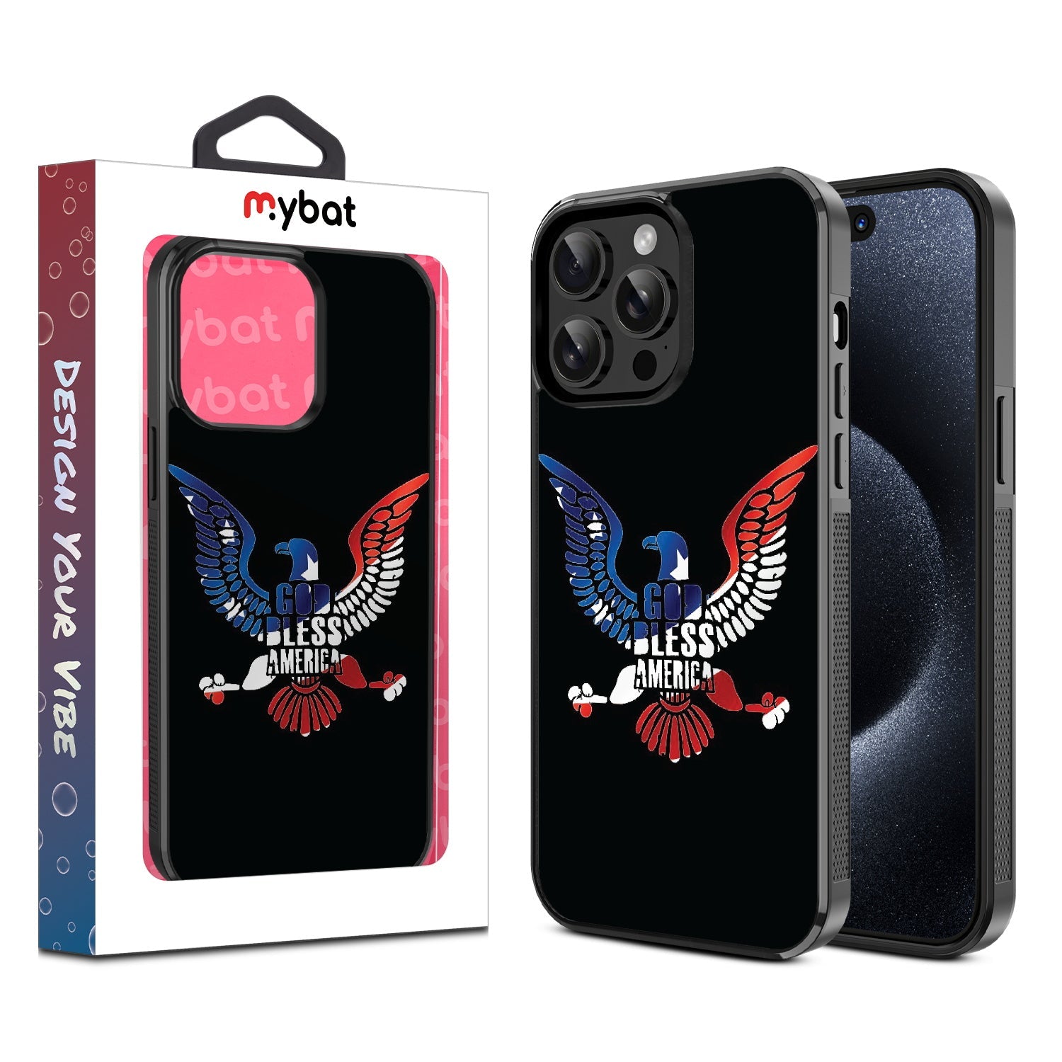 MyBat Design Lab Series Case for Apple iPhone 14 Pro (6.1) - God Bless America