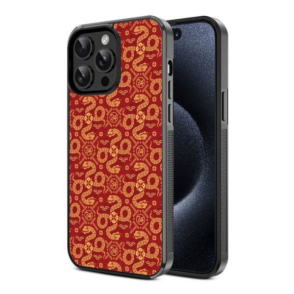 MyBat Design Lab Series Case for Apple iPhone 14 Pro (6.1) - Golden Snake Dance - MIP14PCSLESM317-2.jpg