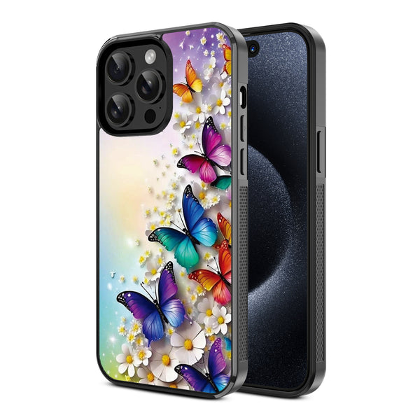 MyBat Design Lab Series Case for Apple iPhone 14 Pro Max (6.7) - Rainbow Butterflies - MIP14PMCSLESM187-2.jpg