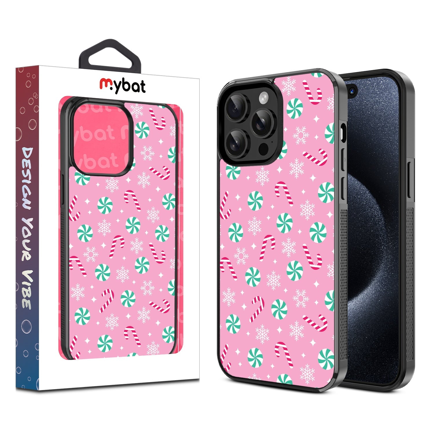 MyBat Design Lab Series Case for Apple iPhone 14 Pro Max (6.7) - Peppermint Swirl