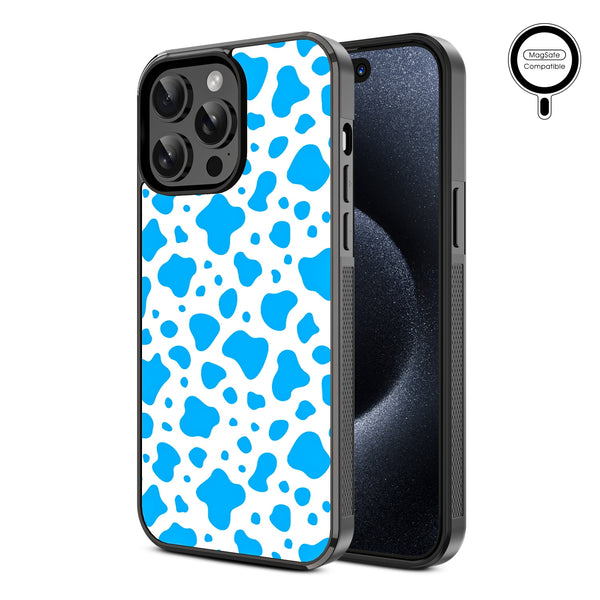 MyBat Design Lab Series MagSafe Case for Apple iPhone 14 Pro Max (6.7) - Blue Cow Print - MIP14PMCSLESMSM016-2.jpg