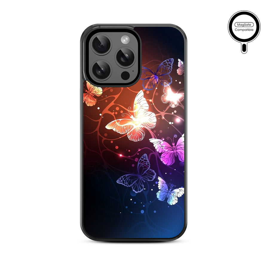 MyBat Design Lab Series MagSafe Case for Apple iPhone 14 Pro Max (6.7) - Neon Butterflies - MIP14PMCSLESMSM022-3.jpg