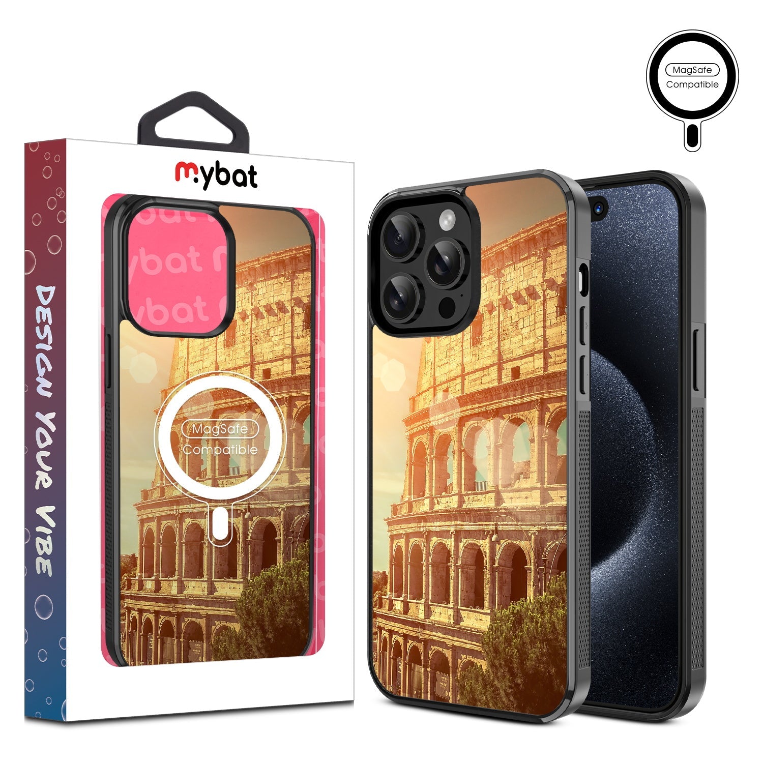 MyBat Design Lab Series MagSafe Case for Apple iPhone 14 Pro Max (6.7) - Roman Colosseum