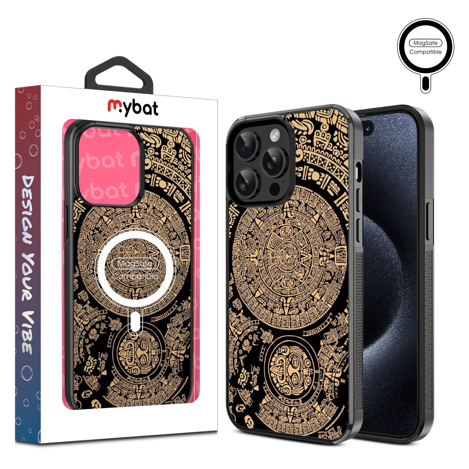 MyBat Design Lab Series MagSafe Case for Apple iPhone 14 Pro Max (6.7) - Mayan Calendar