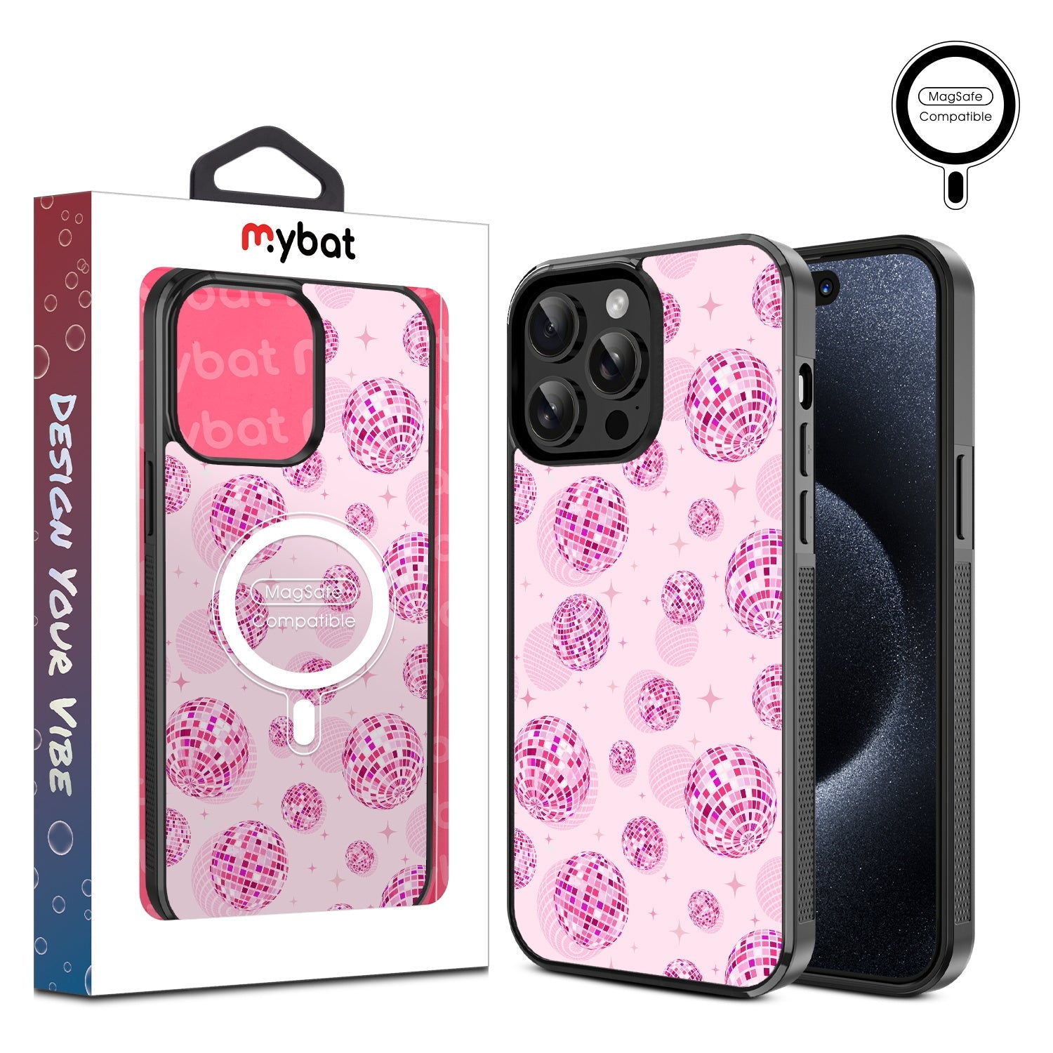 MyBat Design Lab Series MagSafe Case for Apple iPhone 14 Pro Max (6.7) - Disco Balls