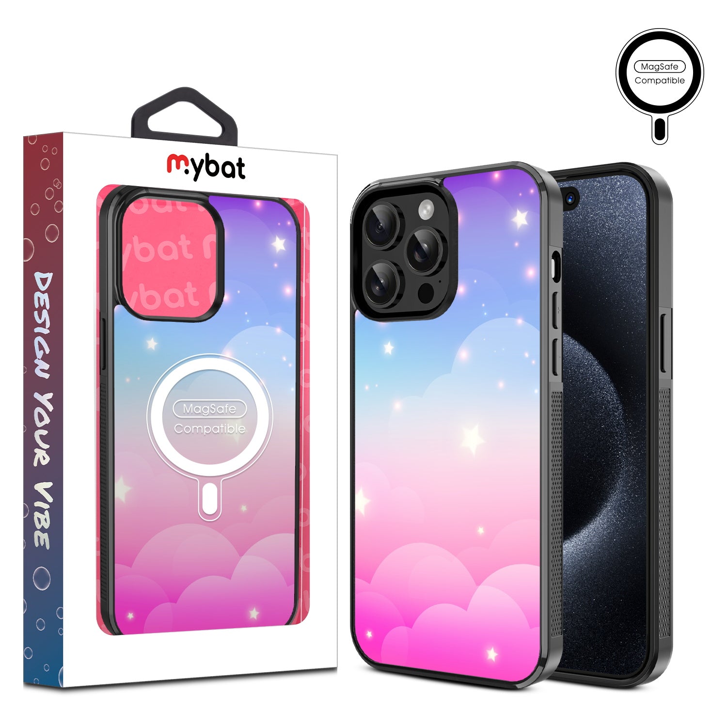 MyBat Design Lab Series MagSafe Case for Apple iPhone 14 Pro Max (6.7) - Clouds & Stars
