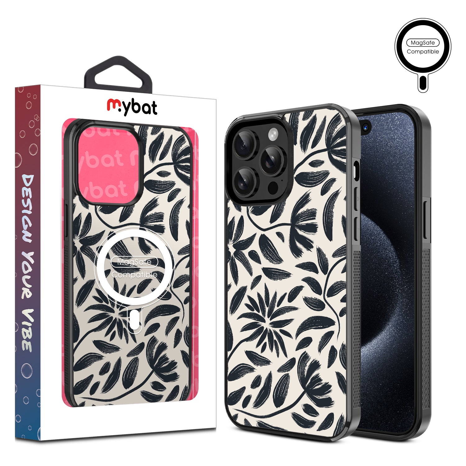MyBat Design Lab Series MagSafe Case for Apple iPhone 14 Pro Max (6.7) - Vintage Floral