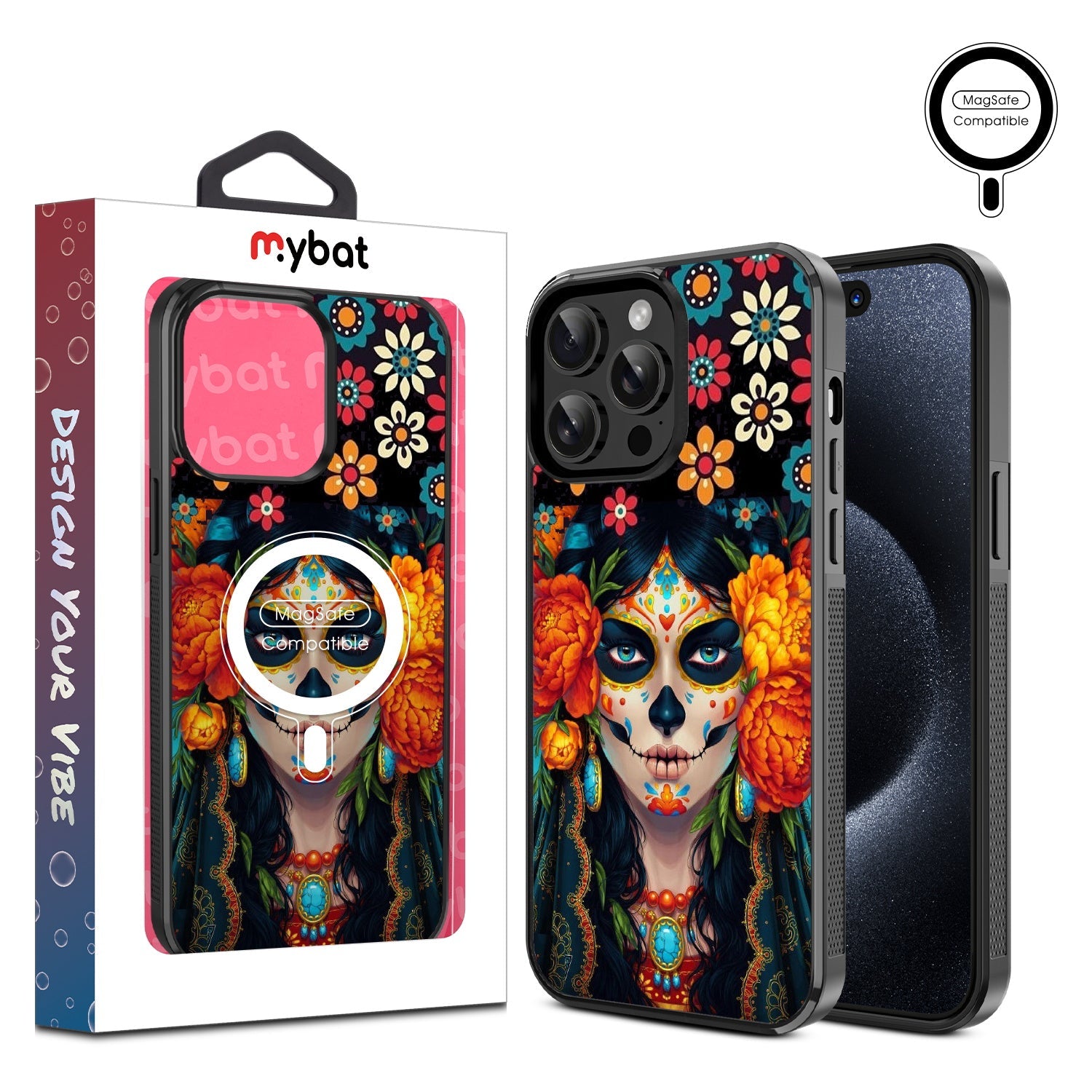MyBat Design Lab Series MagSafe Case for Apple iPhone 14 Pro Max (6.7) - Dia De Los Muertos