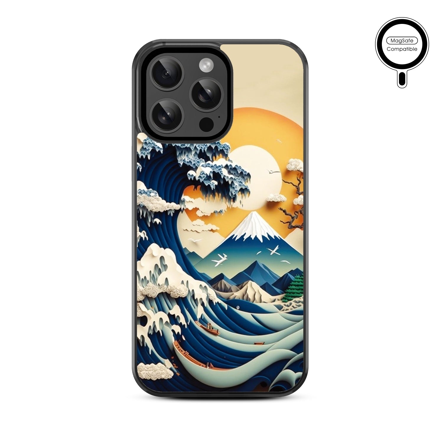 MyBat Design Lab Series MagSafe Case for Apple iPhone 14 Pro Max (6.7) - The Great Wave