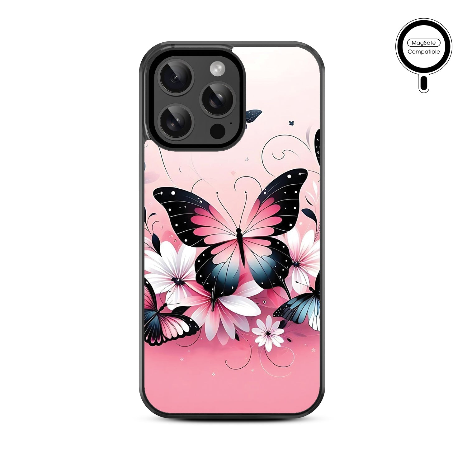 MyBat Design Lab Series MagSafe Case for Apple iPhone 14 Pro Max (6.7) - Butterfly Bouquet