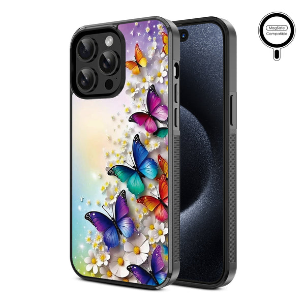 MyBat Design Lab Series MagSafe Case for Apple iPhone 14 Pro Max (6.7) - Rainbow Butterflies - MIP14PMCSLESMSM187-2.jpg