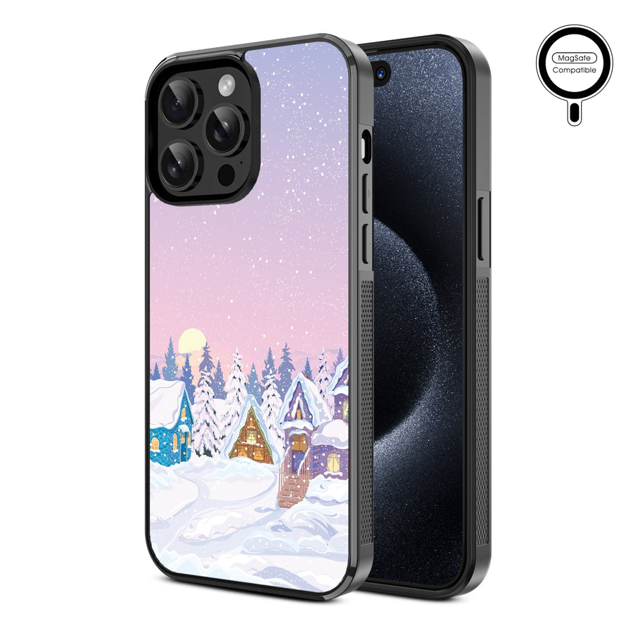 MyBat Design Lab Series MagSafe Case for Apple iPhone 14 Pro Max (6.7) - Snow Globe Village - MIP14PMCSLESMSM304-2.jpg