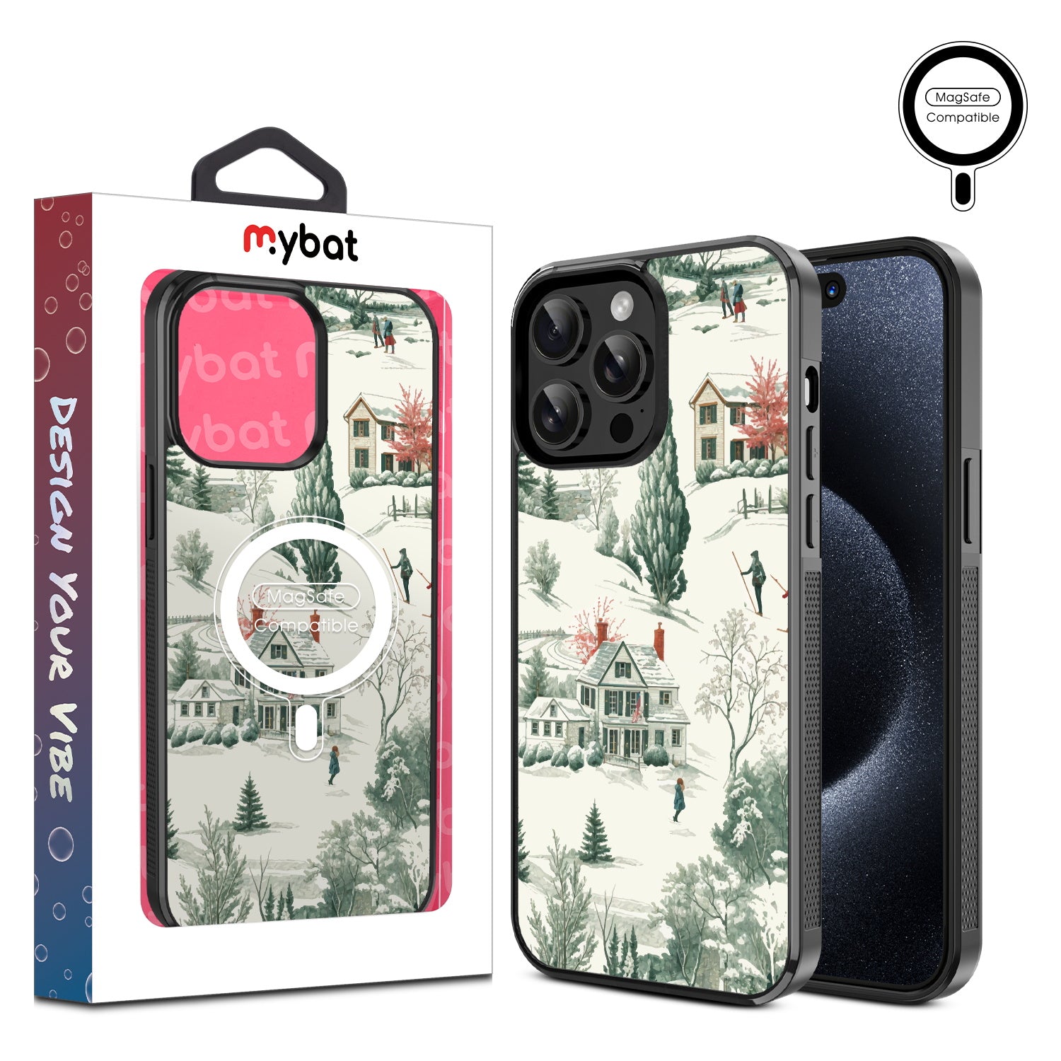 MyBat Design Lab Series MagSafe Case for Apple iPhone 14 Pro Max (6.7) - Ski Lodge