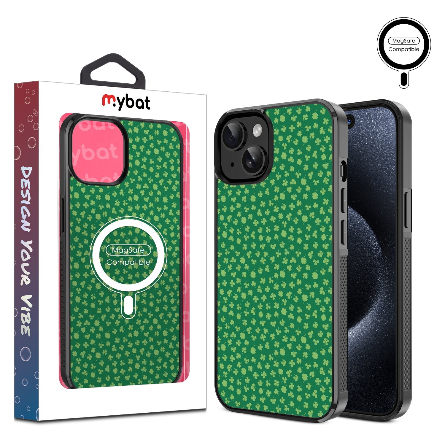 MyBat Design Lab Series MagSafe Case for Apple iPhone 14 Pro Max - Lucky Clover